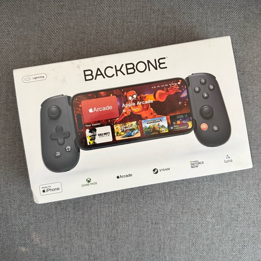 Backbone One (Lightning) Mobile Gaming Controller for iPhone in Black